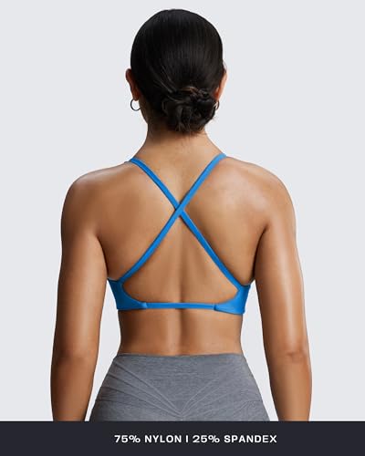 Image of Aoxjox Women's Workout Sports Bras Fitness Metamorph Sienna Twist Bra Yoga Crop Tank