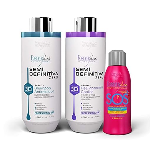 Kit Nova Escova Semidefinitiva Zero 2x1l Com SOS