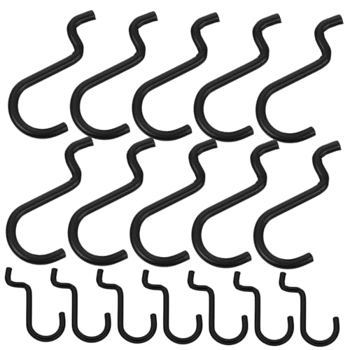 PRETYZOOM Garage Pegboard Hooks 20pcs Metal Hooks for Wall Heavy Duty Hangers Organize Tools