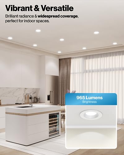 image for Sunco Lighting Sunco 12 Pack 6 Inch LED Can Lights, Retrofit Recessed 