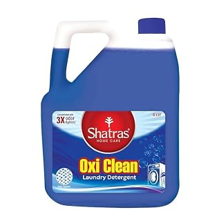 Shatras Liquid Detergent | Suitable for All Types of Clothes | For Top-Load and Front-Load Washing Machines | Fast Stain Removal | No Harmful Chemicals | Natural Fragrance (5L)