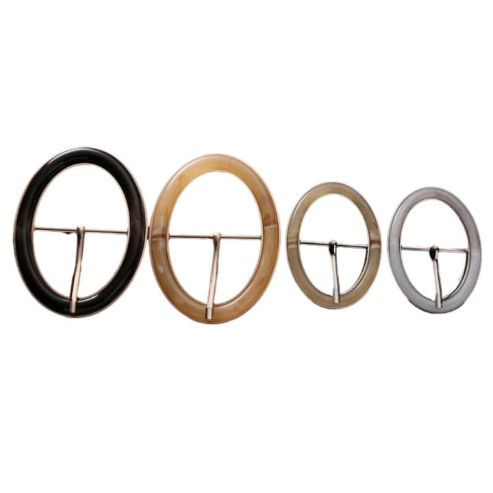 20 piezas interior 30/40/50 mm hebilla de cintura ajustable de aleación de metal de resina ovalada con pasador Reemplazo de hebilla de cinturón de aleación de metal para hebilla deslizante de pretina
