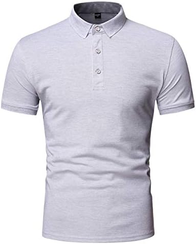 Amazon Co Jp Xshd ソリッドカラー半袖ポロシャツメンズ ブランドの男性用ポロシャツカジュアルビジネス居心地の良いポロシャツメンズ Color Light Gray Size M57 5 62 5 Kg 服 ファッション小物