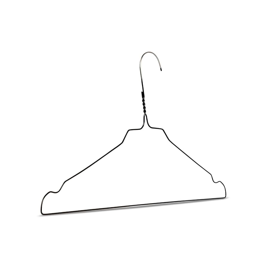 Cintres Métal Or Rose DARUITE - Lot De 20 - Acier Inoxydable - 42cm - Anti-Dérapant - Gain De Place