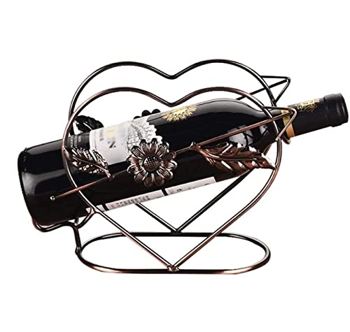 Soporte para botellas de vino metálico 24x16.5x10 cm miniatura 1
