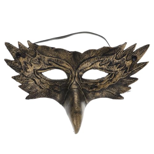 Máscara de águila de Halloween y antifaz de pájaro de anime para cosplay