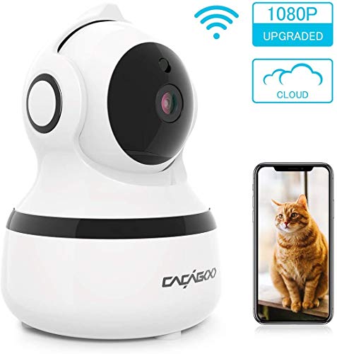 CACAGOO Video Baby Monitor, Security WiFi Camera 1080P Wireless IP Camera Indoor Home