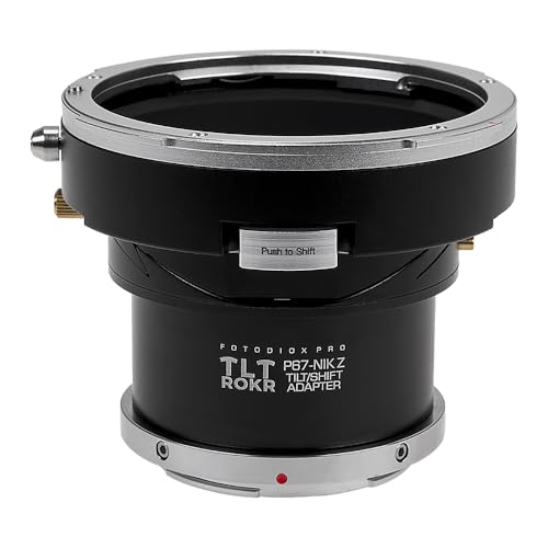 Fotodiox Pro TLT ROKR - Tilt/Shift Lens Mount Adapter Compatible with Pentax 6x7 (P67, PK67) Mount SLR Lenses to Nikon Z-Mount M