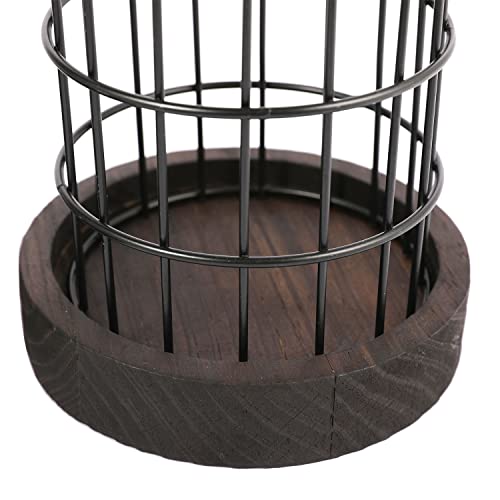 Wire Metal Cloche Set Of 2, Decorative Candle Holder Cage Lanterns For Table And Farmhouse Decor #TOP2