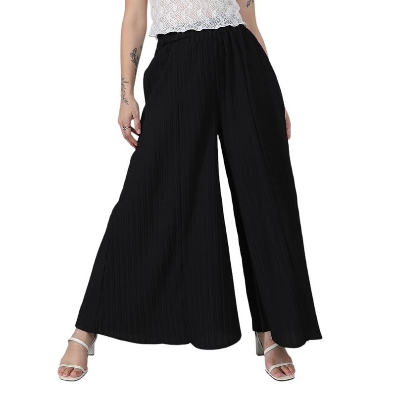 Image of PINACOLADA Women's High Rise Cargo Pants for Casual Wear | High-Rise | Cargo Pants Crafted with Comfort Fit for Everyday Wear