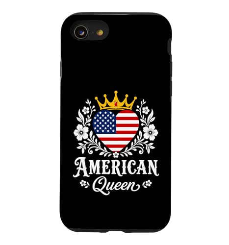 American Queen America Flag USA Proud American Woman �X�}�z�P�[�X iPhone SE (2020) / 7 / 8 �p