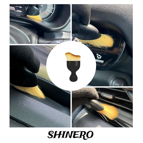 Image of Linear Detailing Brush (1 Pc) - Straight Bristle Design for Gap Cleaning | Car Interior Precision Brush for AC Vents, Panel Joints & Tight Spaces