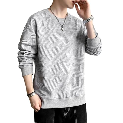 Sweat-shirt à col rond pour hommes GUOYUXIAO décontracté style étudiant