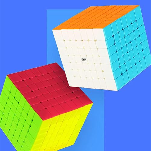 XMDCuber QY Toys QiXing S2 Speed Cube Stickerless 7x7x7,Magic Cube 7x7 Puzzle 67 mm