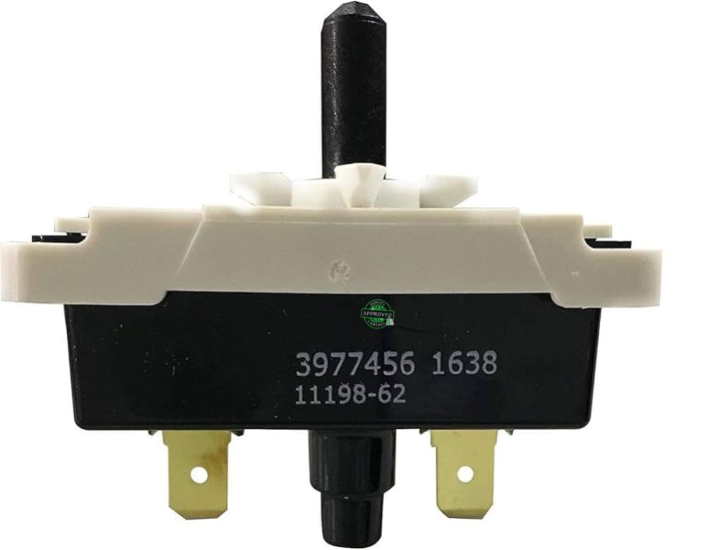 GSPUSA WP3977456 CKD977456X Compatible with Whirlpool Roper Dryer Push to Start Switch fits Old Number WP3977456