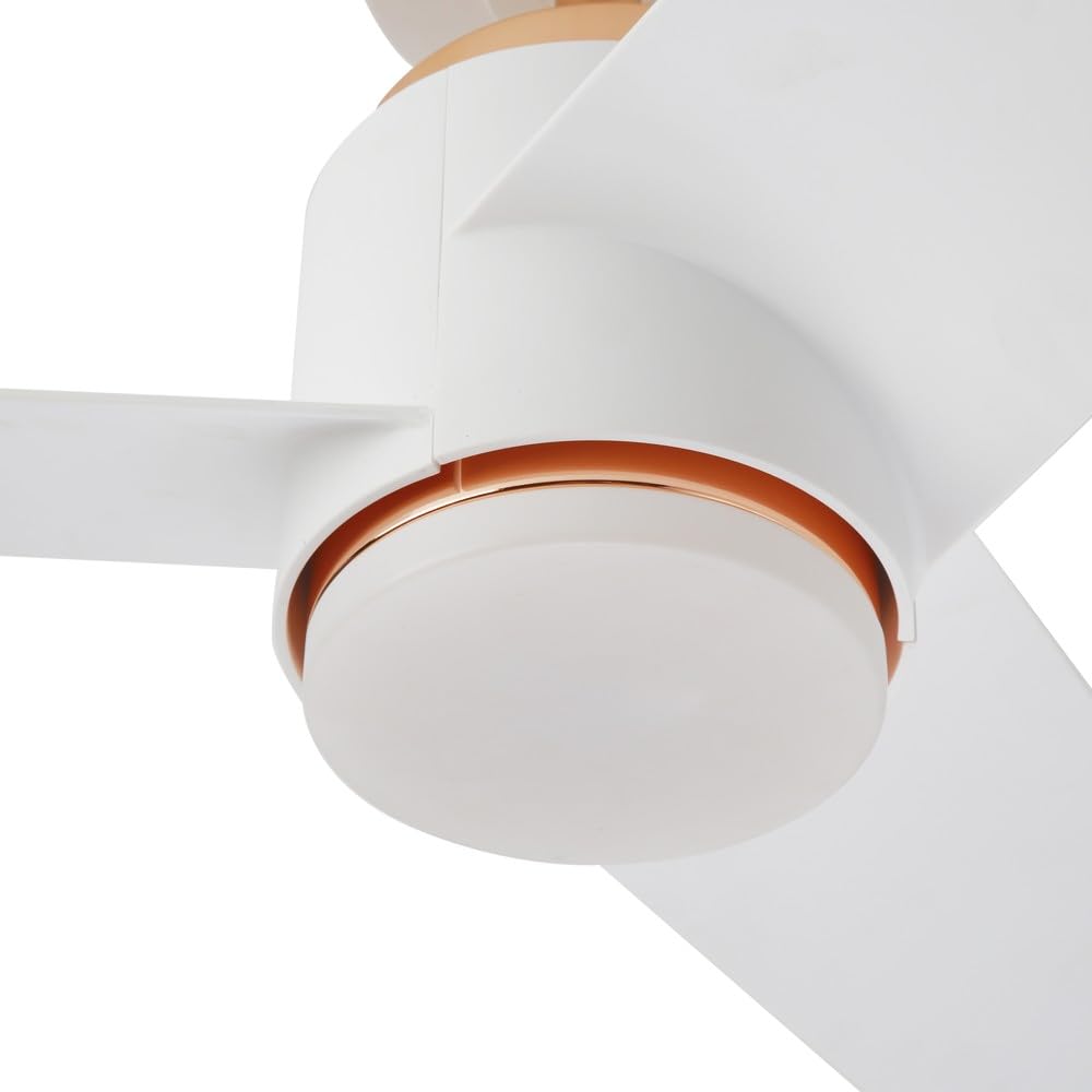 IMMAX NEO LITE BEAUTY Smart LED-Deckenleuchte mit Ventilator, Tuya WiFi, Roségold/Weiß