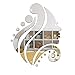 NYKKOLA Wall Sticker, Modern Stylish Fashion Art Design Removable DIY Acrylic 3D Mirror Wall Decal Wall Sticker for Bedroom Sitting Room Home Decoration - Beauty Beautiful Girl Head