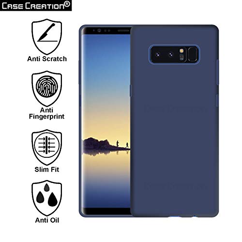Image of Case Creation Luxurious OG Series for Samsung Galaxy C9 Pro Case Cover,Anti-Dirty Slim Case Frosted Matte Cute Candy TPU Raised Bezel (Splash of Color) Back Cover for Samsung C9 Pro -Navy Blue