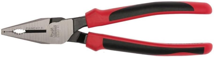 Teng Tools 8 Inch High Leverage TPR Grip Handle Lineman's Pliers - MB452-8T