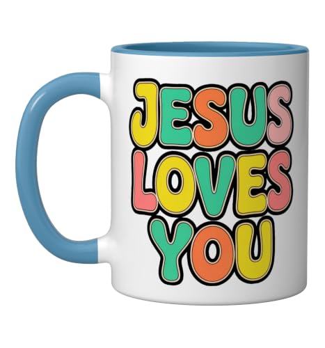 Taza de Cerámica Jesus Loves You Faith and Inspiration 11oz miniatura 1
