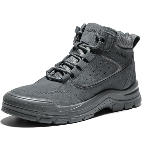 Image of Furuian Steel Toe Boots for Men Women Lightweight Work Boots Pioneer Series | ASTM Certificated Safety Shoes, Width Option, Non Slip Rubber Sole, Comfortable Work Shoes for Construction, Warehouse, Yard