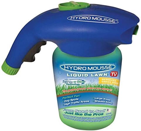 Hydro Mousse Liquid Lawn - Bermuda Grass Seed Mixture - Grow Grass Where You Spray it - Seed Like The Pros
