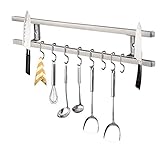 LES AIMANTS LES PLUS FORTS - La construction de barres de couteaux magnétiques en acier inoxydable de haute qualité et d'aimants puissants et robustes permet à la bande de couteaux magnétiques de stocker vos plus grands couteaux, outils et accessoires métalliques en toute sécurité.