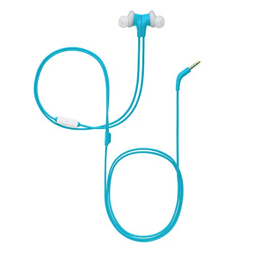 Image of JBL Endurance Run Wired in Ear Earphones with Mic (Blue, Teal)