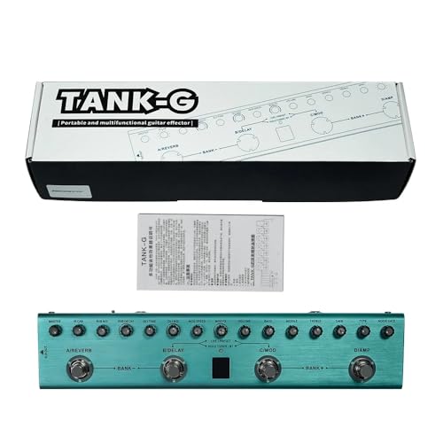 M-vave-Recarregável Multi Efeitos Pedal, Tan`k-G, 36 Presets,9 Preamp Slot,3-Band EQ,8 IR Cab Slot,3
