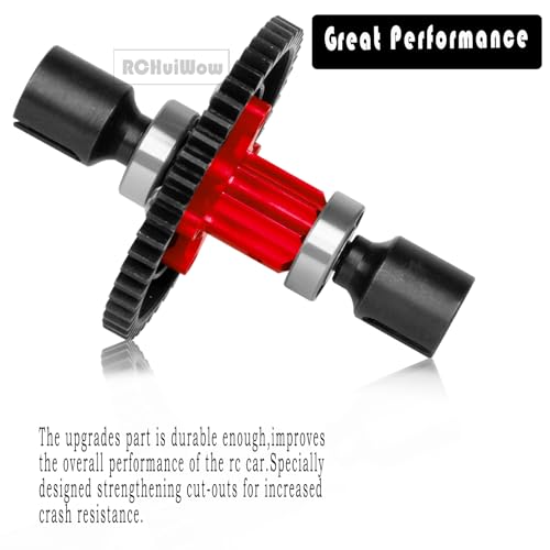 Image of Axle Drive Shafts & 50T Gear Slipper Upgrades Part for 1 /8 Kraton 6s,Steel #45 RC Center CVD Driveshafts,2pcs,with 50T Slipper,Red