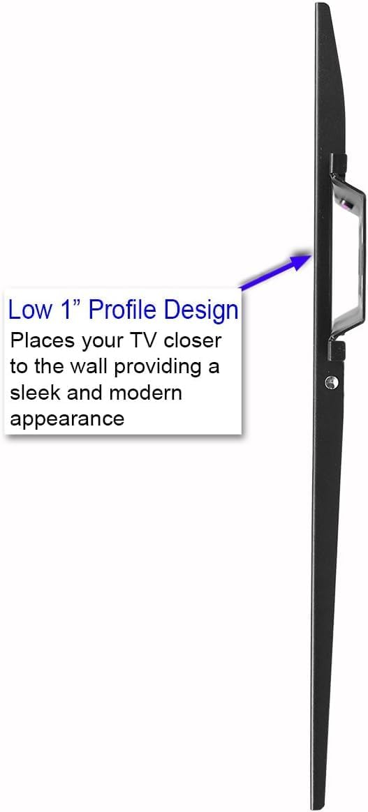 Cheetah Fixed TV Mount for Most 26-60 Inch TVs up to 115lbs VESA 400x400mm, with 10ft HDMI Cable, LED OLED Flat Screen TV Wall Mount Bracket, Fits 16" Studs, Quick Release Lock, Low Profile (2-Pack)