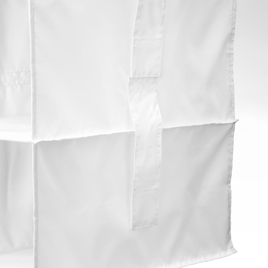 RASSLA Organiseur de rangement suspendu à 5 compartiments Blanc 25 x 40 x 98 cm