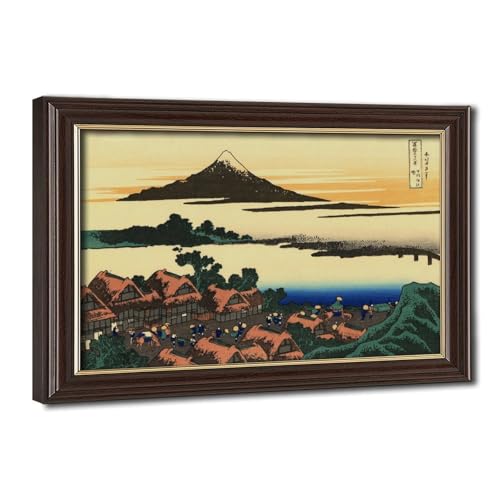 Impression sur toile Dawn at Isawa Mount Fuji Katsushika Hokusai déco murale bureau