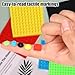 500pcs Bump Dots for Visually Impaired, Assorted Sizes Adhesive Silicone Braille Stickers Low Vision Aids Tactile Dots for Blind & Elderly (Black, Red, Green, Yellow, Blue)