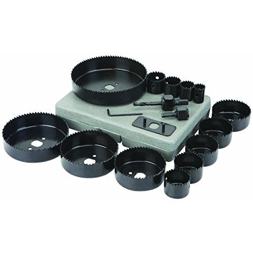 Set de sierra de corona 3/4 a 5 pulg acero carbono 18 pz miniatura 2