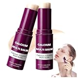 2 Stück Calcium Multi balm Stick, Calcium Balm Stick, Under Eye Brightener mit Kollagen, Anti-Aging & Straffende Hautpflege, Feuchtigkeitspflege gegen Augenringe für Augen, Hals, Gesicht Complex