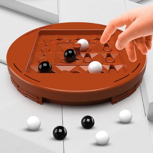 Alomejor Logik-Schachspiel mit rotierendem Brett, Strategie-Brettspiel f¨¹r Kinder ab 8 Jahren, Interaktives Lernspiel zur F?rderung der Bildungsentwicklung