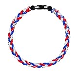 SUPBOMM Baseball Rope Necklaces, League Team Colors Braided Necklace, Baseball Team Gifts, Red Sox