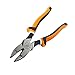 Klein Tools 2139NEEINS Slim Handle Insulated Side Cutter Pliers, Streamline New England Nose with Knurled Jaws, 9-Inch