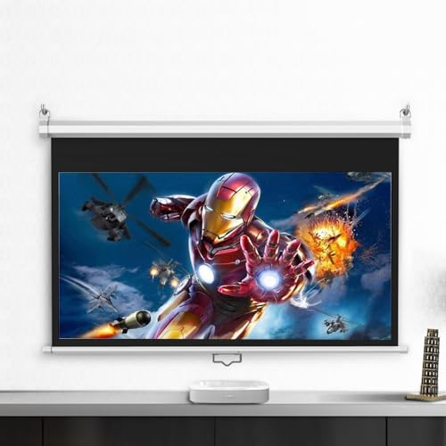 Pantalla Retráctil de Proyección Indoor Outdoor 72 Inch 16:9