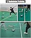 BABYCE Stainless Steel Badminton Trainer Set with Sponge Bar, Badminton Self Training Tool for Indoor Home Court, Adjustable Badminton Ball Practice Device(Green)