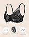 HSIA Minimizer Bras for Women, Full Coverage Lace Unlined Bras with Underwire for Heavy Breasts,Black 36DD