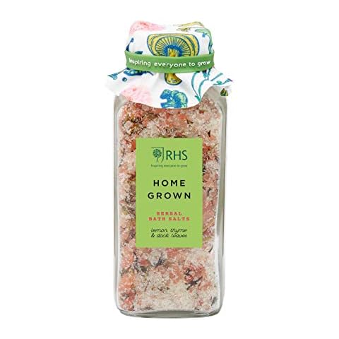 RHS Beauty Home Grown Herbal Bath Salts In Glass Jar, 400g Cover
