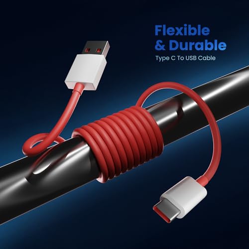 Image of Basesailor USB to Type-C 80W Super Fast Charging Cable Warp /Dash Charger Cord Compatible with OnePlus 13, 12, 11, 10 Series, Nord, CE2 Lite, CE3 & CE3 Lite