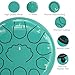 Professional Steel Tongue Drum for Adults & Kids - 10 inch Hand Percussion Instrument Rain Drum with 11 Notes for Yoga, Meditation, Music Therapy & Concerts Play (Lake Blue, 10 Inch)