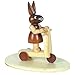Produktbild Osterhasen Häsin auf Kinderroller, H: 9 cm aus Holz im Erzgebirge Stil, Osterdeko, Osterfigur
