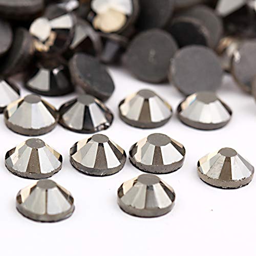 Image of beadsland Crystal Hotfix Rhinestone,Machine Cut Stone 1440pcs /pkg (Black Diamond,SS20 /5mm)