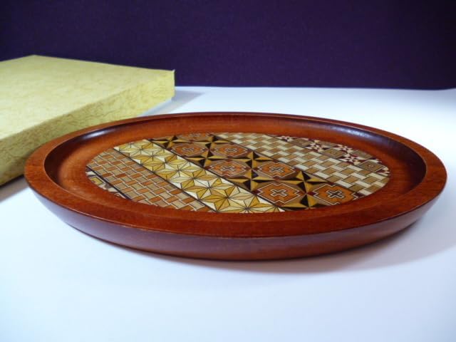寄木細工 ホーム＆キッチン ξ 箱根寄木細工 お盆 お皿 ξ トレイ 木 象嵌