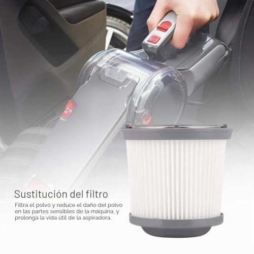 Miniatura 3 de Decker Filtro,Filtro Hepa Negro Y Decker,Pv1820l,Filtro Negro Y Decker,Dustbuster Flexi Filter 2 Piezas Reemplazo De Filtro Para Black Decker Pv1210 V1020l Pd11420l Aspirador