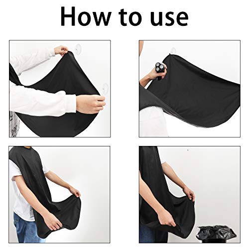 image for YELEGAI Beard Bib - Waterproof Non-Stick Beard Cape for beard Trimming